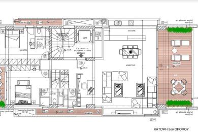 GLYFADA -  Dachterrassenwohnung, Zu verkaufen, 230.3 m2